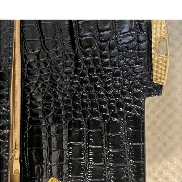 🩷 Vintage MUSKA MILANO of Italy, Genuine Leather clutch💚🩷💚 - Picture 7 of 11